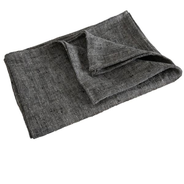 Noga black bath towel - Sempre Store